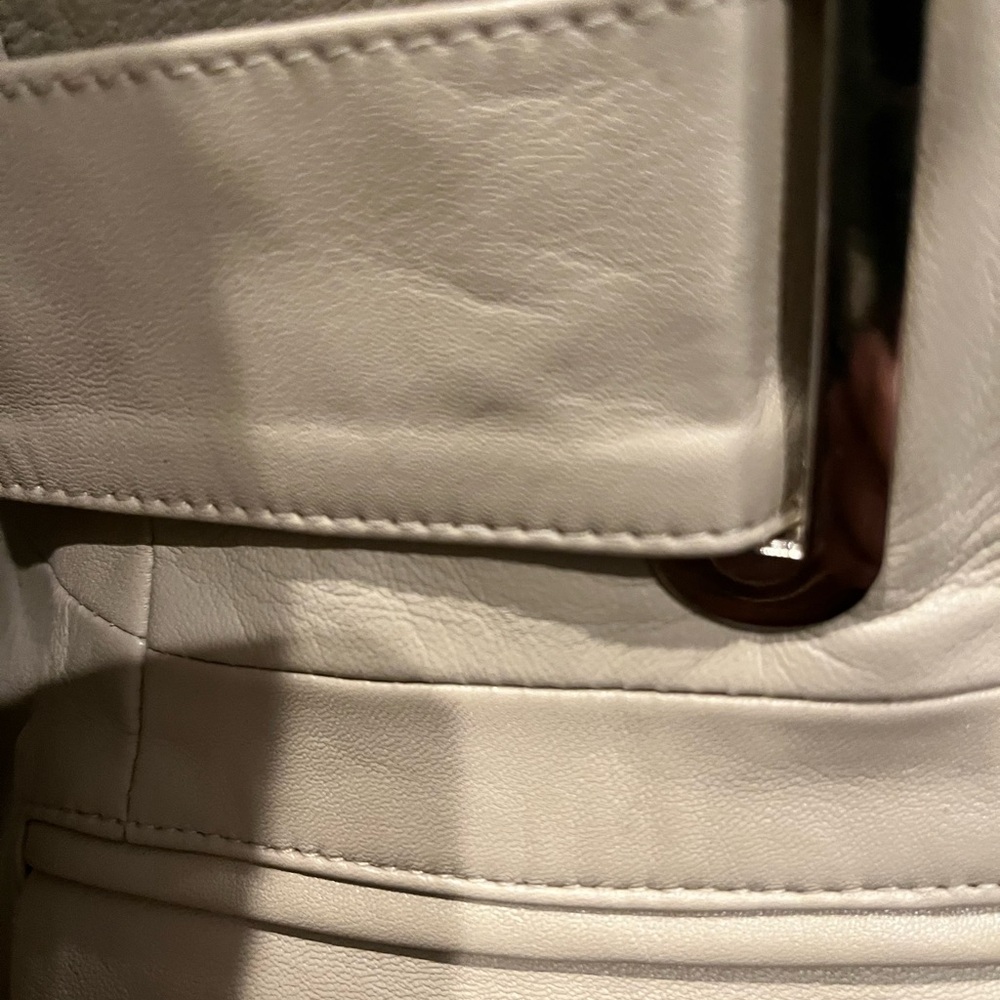 REMAIN Birger Christensen Authentic Camel/Beige/Tan Leather Blazer BNWT Size L - Picture 6 of 15